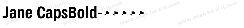 Jane CapsBold字体转换